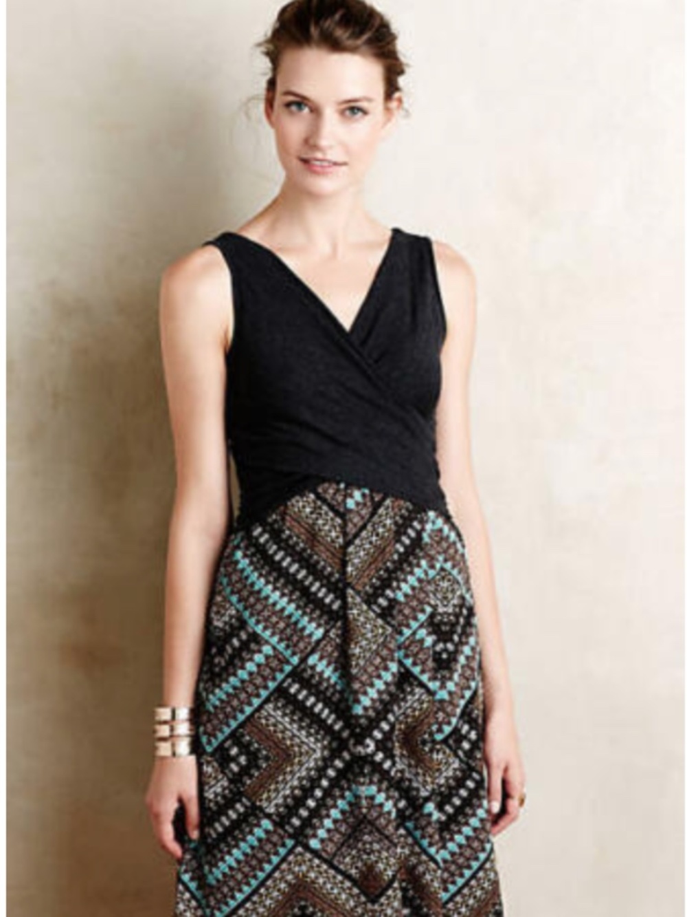 Anthropologie Amadi Cross Front Dress